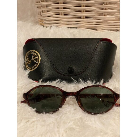 Vintage B&L Ray Ban W2835 Cherry Tortoise G15 Glass Side Street Cats Cateye Case - Picture 2 of 9